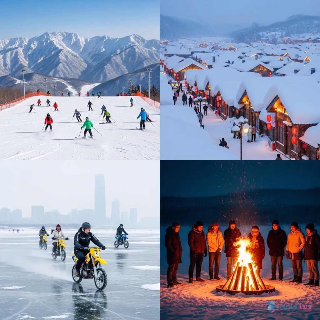 กิจกรรม Team Building บนหิมะที่ Harbin