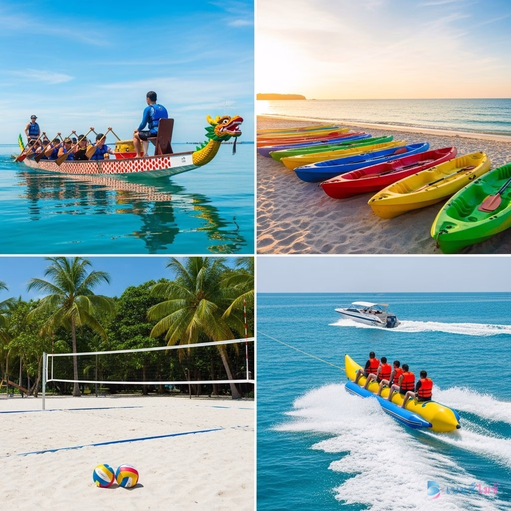 กิจกรรม Team Building ทางทะเลที่พัทยา Dragon Boat Kayak Beach Olympics