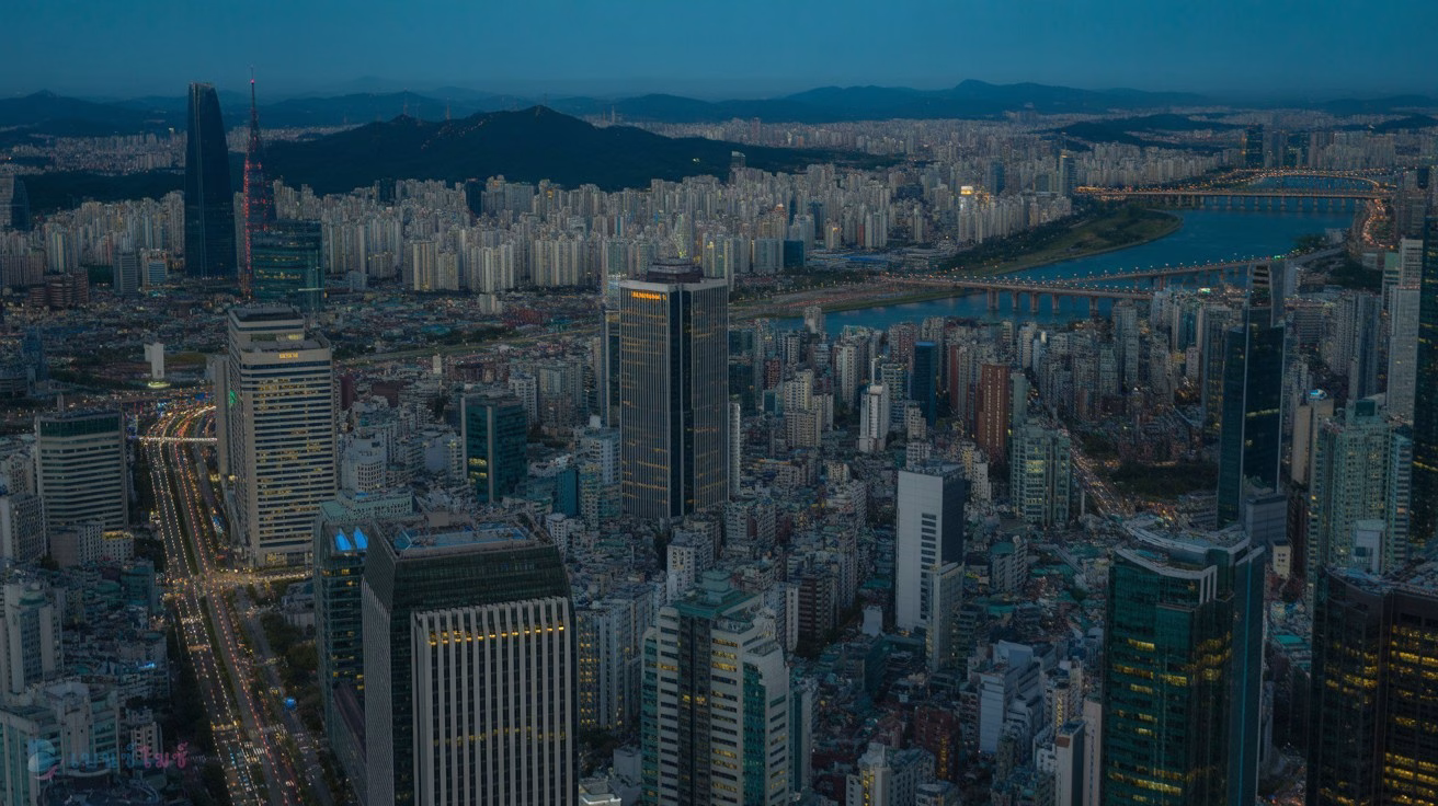 วิวกรุงโซลยามค่ำคืนจาก Lotte World Tower