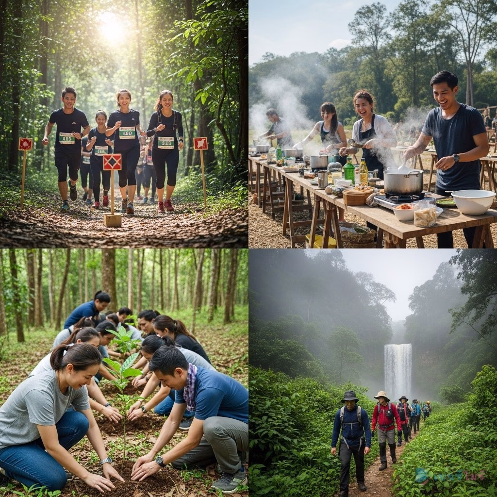 กิจกรรม Team Building เขาใหญ่ Amazing Race ทำอาหาร ปลูกป่า เดินป่า