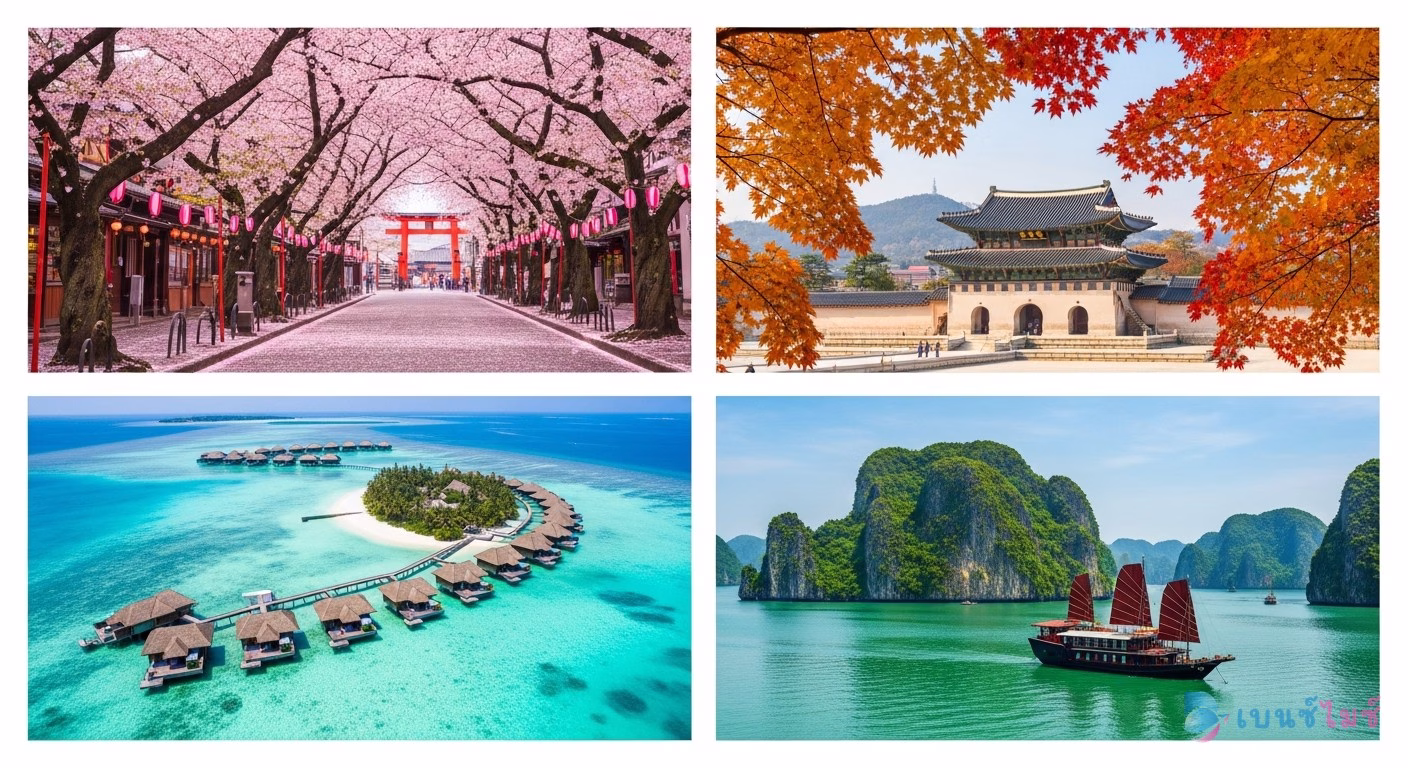 Incentive Travel Destinations ยอดนิยม ญี่ปุ่น เกาหลี มัลดีฟส์ เวียดนาม