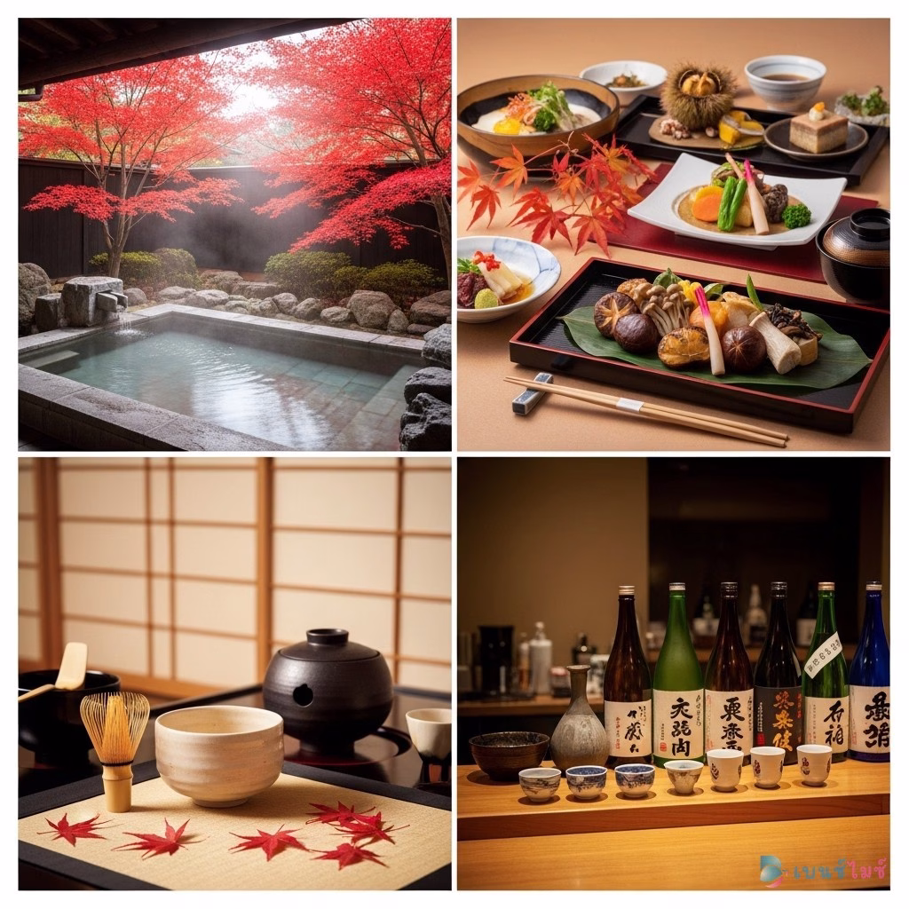 กิจกรรม Incentive Trip ญี่ปุ่น ออนเซ็น อาหารฤดูใบไม้ร่วง ชาญี่ปุ่น