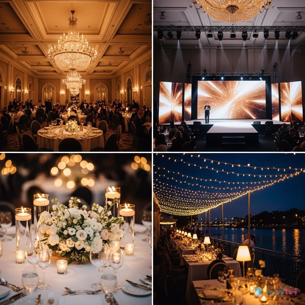 Ballroom จัด Gala Dinner กรุงเทพ บรรยากาศหรูหราระดับโรงแรม 5 ดาว