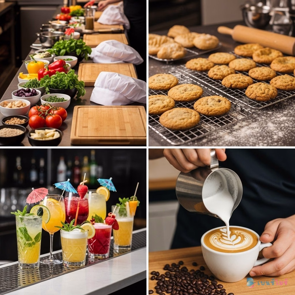 กิจกรรม Cooking Class และ Workshop อาหารเครื่องดื่มสำหรับ Team Building