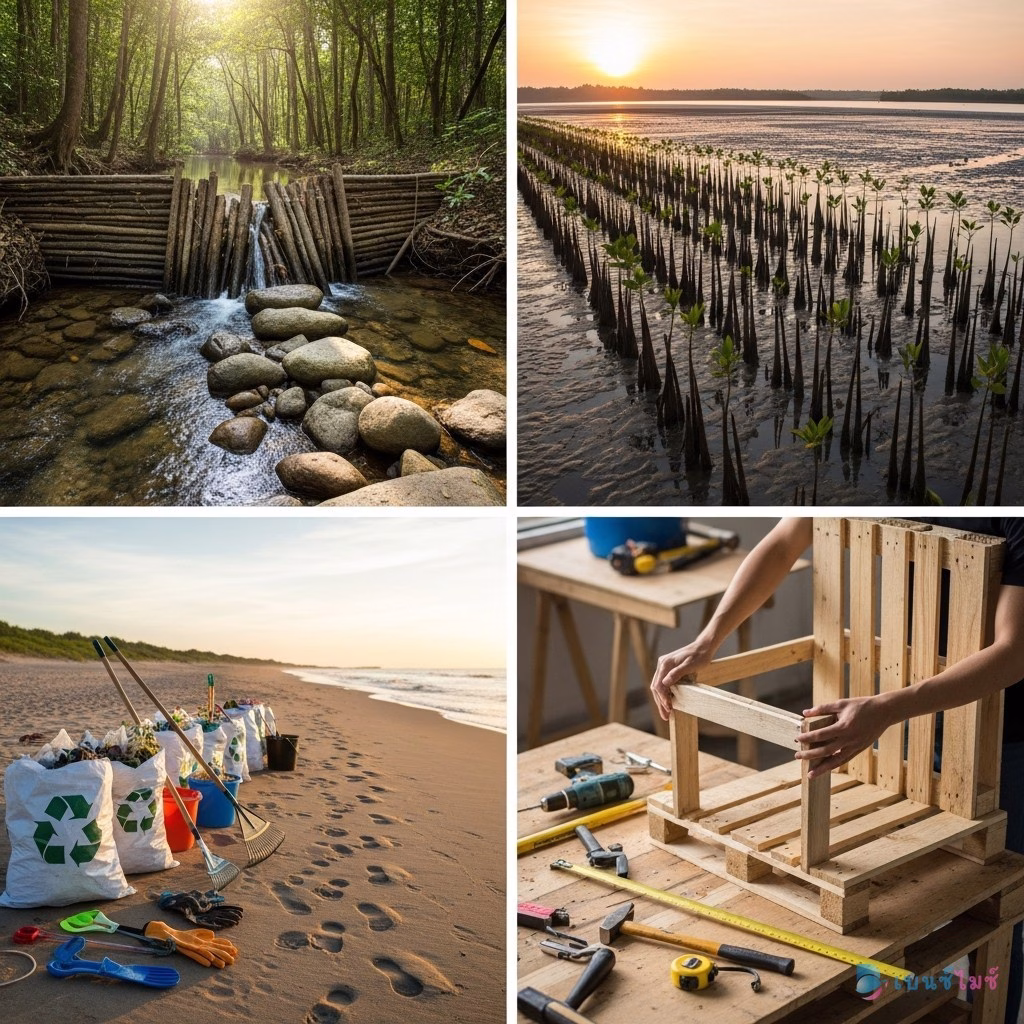 กิจกรรม CSR สร้างฝายชะลอน้ำและอนุรักษ์ธรรมชาติ