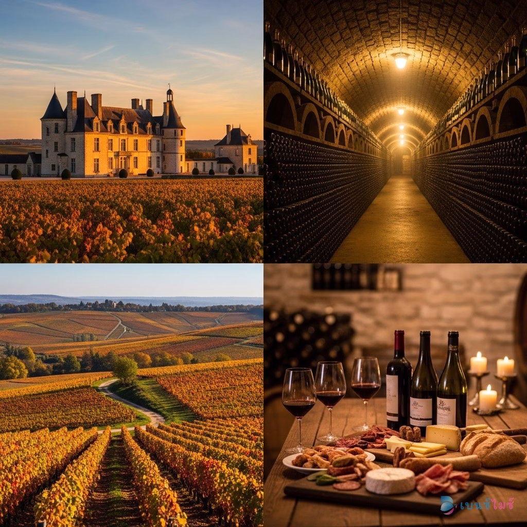 3 แหล่งไวน์ฝรั่งเศส Bordeaux Burgundy Champagne สำหรับ Incentive Trip