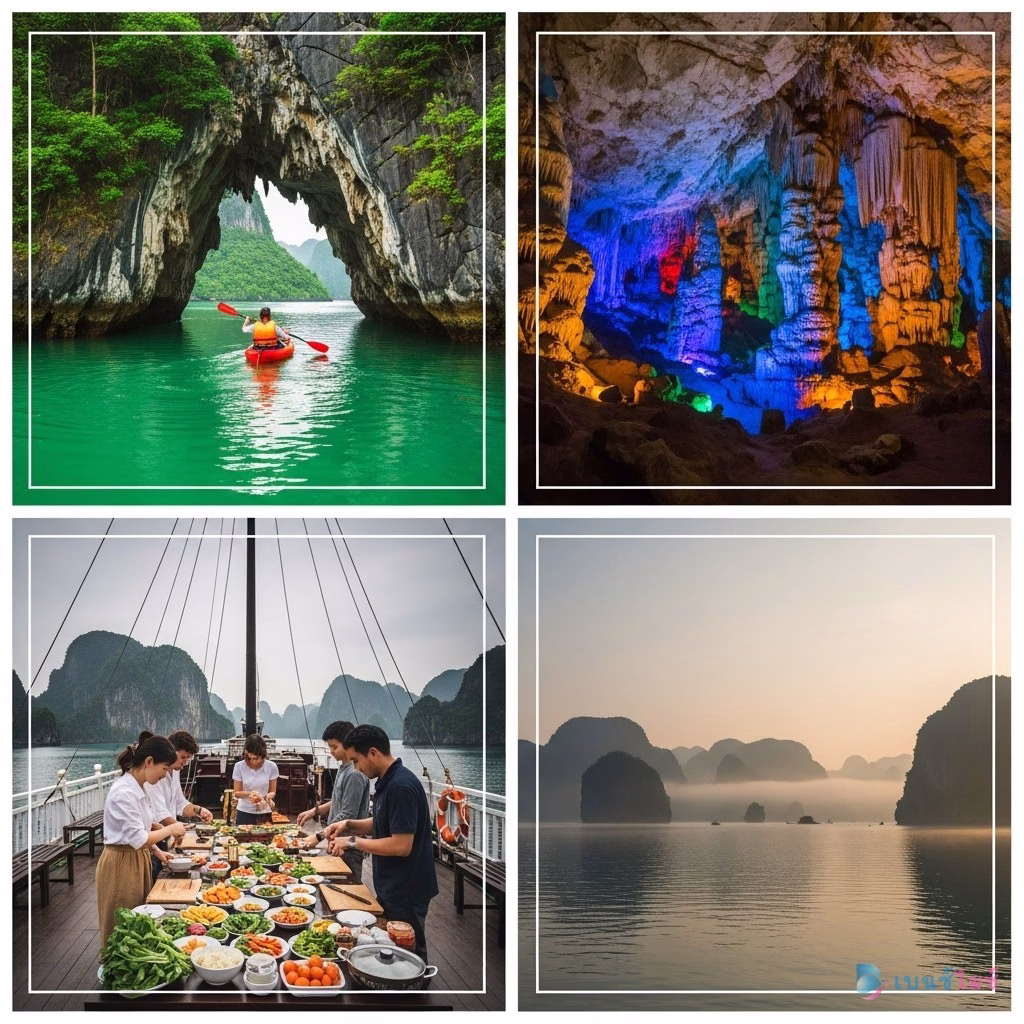 กิจกรรม Incentive Group ใน Halong Bay พายเรือ Kayak ชมถ้ำ ทำอาหาร ชมวิว