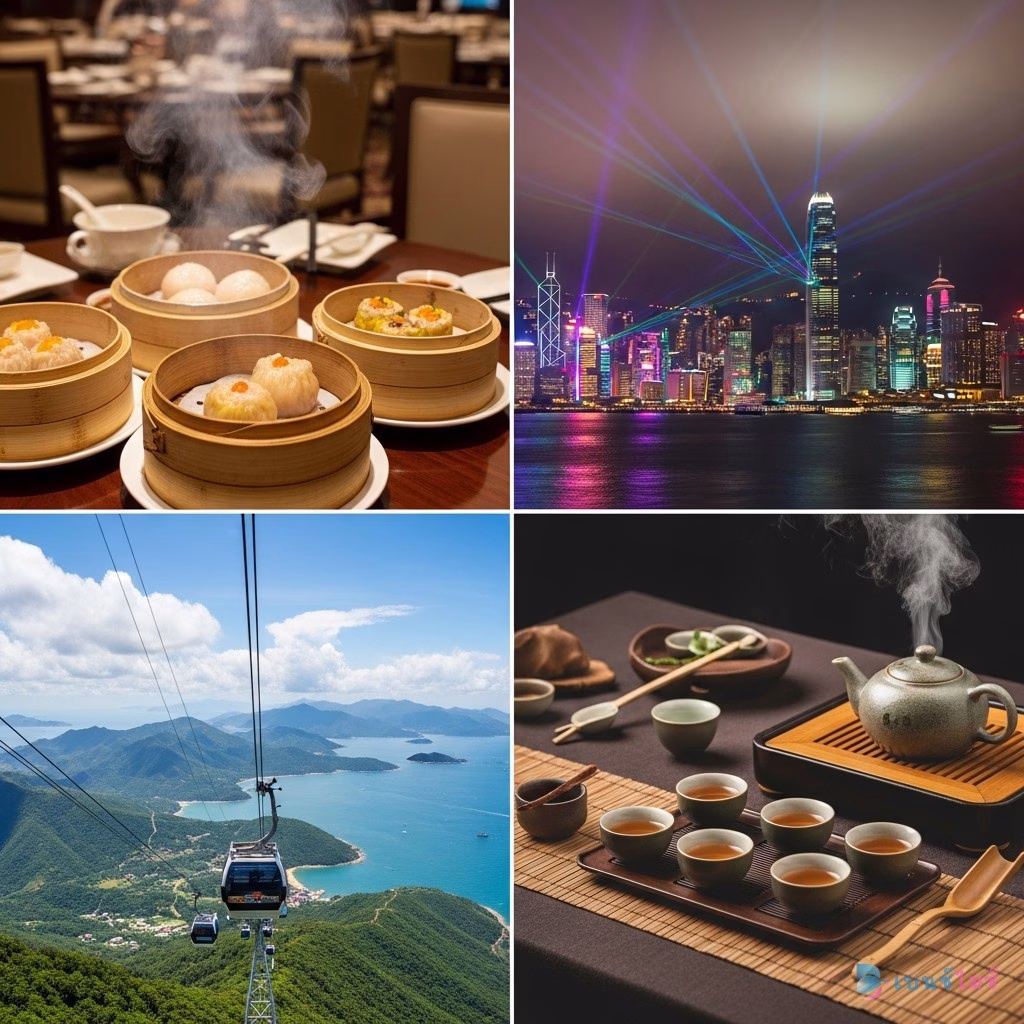 กิจกรรม Incentive Trip ฮ่องกง ติ่มซำ Victoria Harbour กระเช้า Ngong Ping