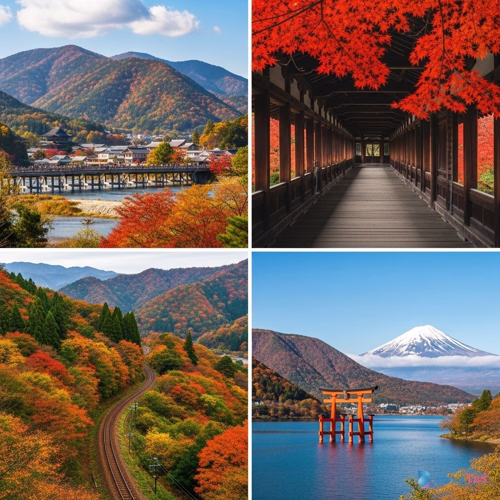 เส้นทาง Incentive Trip เกียวโต ใบไม้แดง วัด สะพาน Togetsukyo