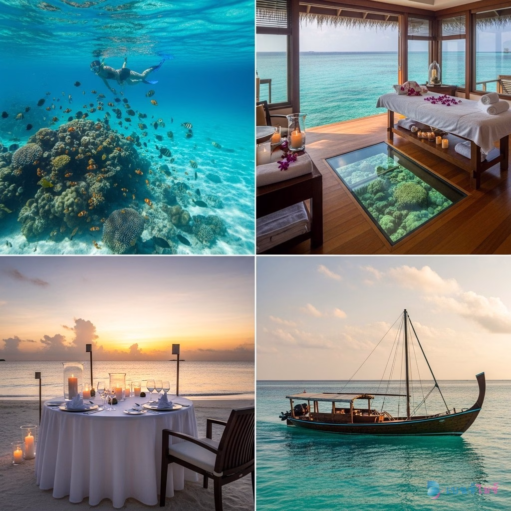 กิจกรรม Corporate Retreat มัลดีฟส์ ดำน้ำ สปา ดินเนอร์ริมหาด ล่องเรือ