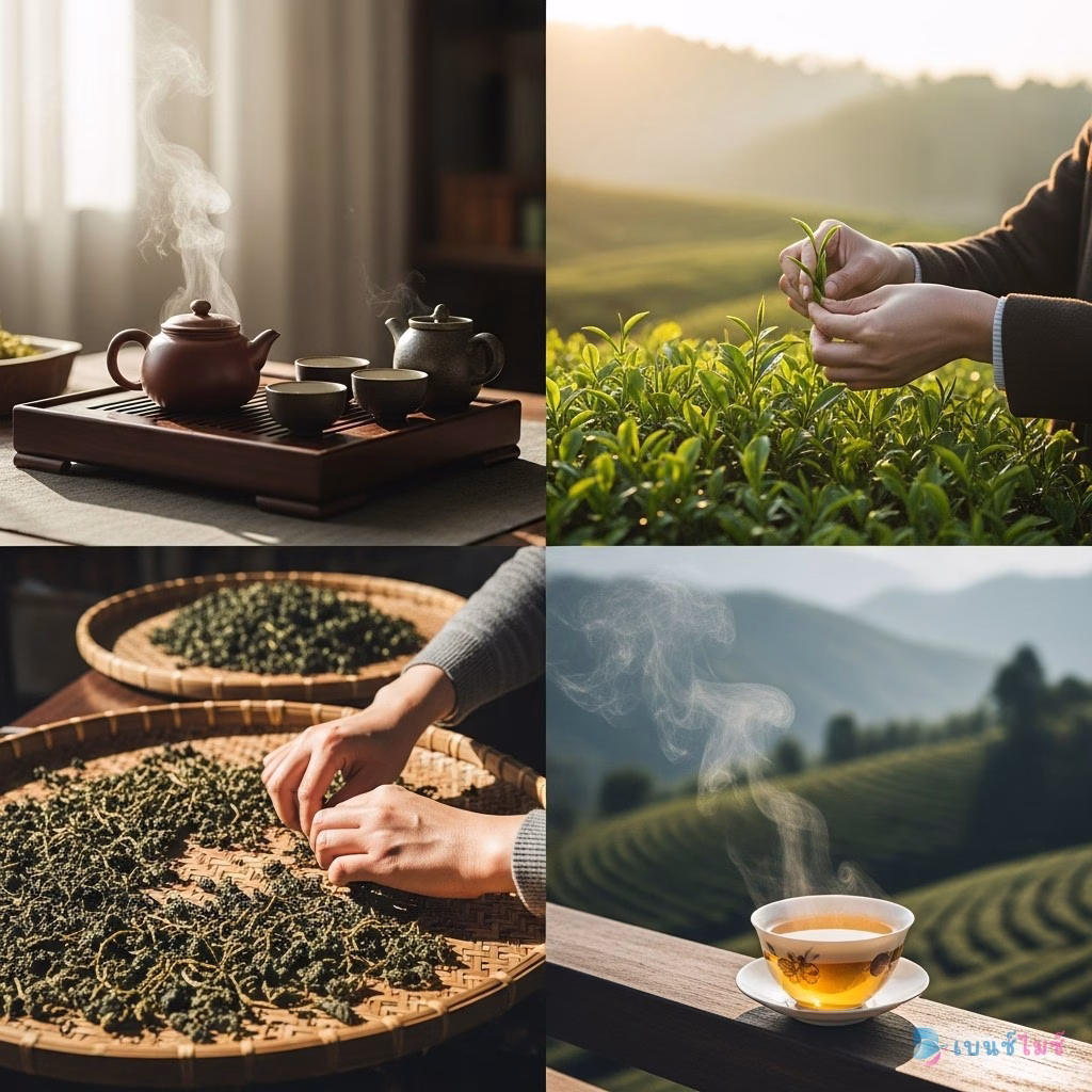 กิจกรรมชาไต้หวัน ชงชา เก็บใบชา Workshop สำหรับทีมงาน